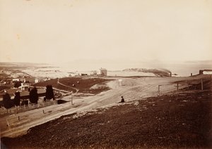 Golden Gate fra Russian Hill af Carleton Watkins