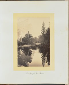 Spejlbillede af de tre brødre af Carleton Watkins