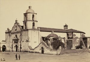 Mission, San Luis Rey de Francia af Carleton Watkins