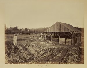 Oswego jernværk, Willamette-floden af Carleton Watkins