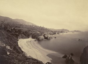 [Pacific Coast View] / [Gibson Beach, Pt. Lobos, Monterey Coast] af Carleton Watkins
