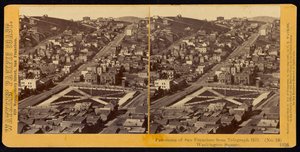 Panorama af San Francisco fra Telegraph Hill, Washington Square af Carleton Watkins