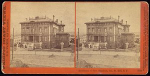 Residence of Gov. Stanford, Cal. St. Hill, S.F af Carleton Watkins