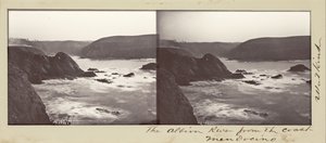 Albion -floden fra kysten, Mendocino af Carleton Watkins