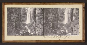 Vernal -faldet. 300 ft. Yo Semit af Carleton Watkins