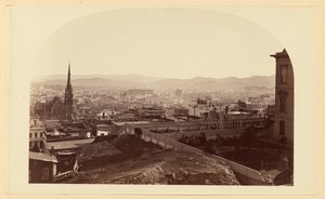 [Udsigt fra hr. Crockers bolig, Cal St. Hill, mod sydøst]. af Carleton Watkins