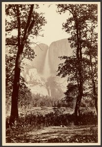 Yosemite vandfald af Carleton Watkins