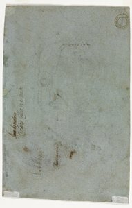 Skitse af et barnehoved verso, ca. 1586. af Carletto Caliari