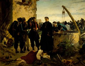 Anna Cuminello fundet død dage efter slaget ved San Martino i 1859 af Carlo Ademollo (1825-1911)