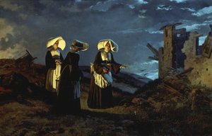 Aften efter slaget ved Sedan af Carlo Ademollo