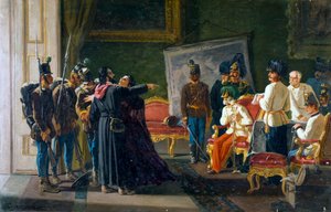 Ugo Bassi og hans søster Carlotta i Villa Spada, ca 1866, olie på lærred, af Carlo Ademollo (1825-1911) af Carlo Ademollo