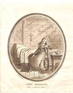 Marie-Antoinettes sidste fængsel af Carlo Antonio Porporati