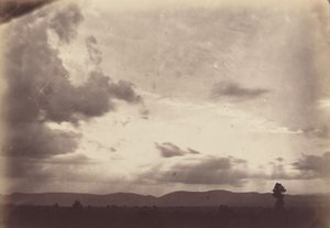 Studie af skyer, romersk campagna, ca. 1860 (foto) af Carlo Baldassare Simelli