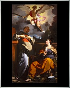 Sankt Laurentius og Maria Magdalena med en donor (lærred)