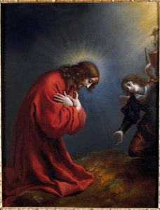 Kristus i olivenhaven Maleri af Carlo Dolci (1616-1686) 1600-tallets gener, Musei di Strada Nuova (ex Palazzo Rosso)