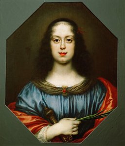 Portræt af Vittoria della Rovere 1622-1694 som Saint Catherine, 1640