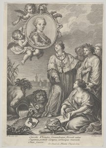 Portræt af den fremtidige hellige romerske kejser Leopold II som ærkehertug af Østrig og..., ca. 1760-67. af Carlo Faucci