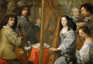 Selvportræt med familie, ca. 1650.