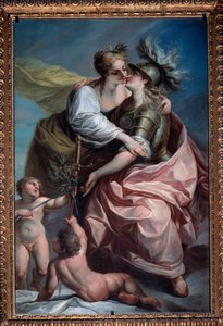Allegori over republikkens tretten værdier: Freden, der omfavner retfærdigheden (maleri, efter 1783)
