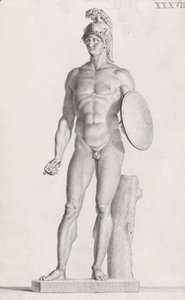 Statue af Mars, 1734