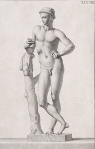 Statue af Merkur, 1734