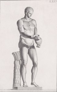 Statue af en mandlig atlet, 1734