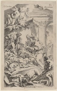 San Carlo Borromeo giver sidste nadver til ofrene for pesten