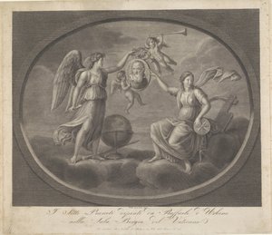Allegorier om Galileo Galilei Syv planeter malet af Raffaele d