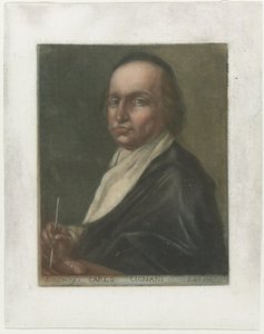 Portret kunstner Carlo Cignani Kunstenaarsportretten i de Uffizi Gallery te Florence (serietitel) Portrætter af eksisterende malere i Royal Gallery of Florence (serietitel) af Carlo Lasinio