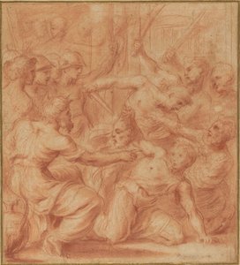 David ofrer Goliats hoved til kong Saul af Carlo Maratta