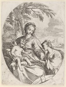 Sankt Catherines mystiske ægteskab af Carlo Maratta
