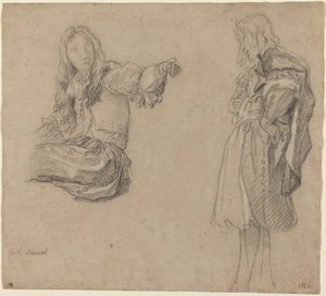 To mænd i kunstfærdige kostumer af Carlo Maratta