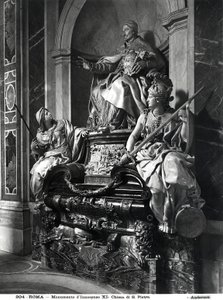 Monument til pave Innocentius XI, ca. 1697 (marmor) af Carlo Maratta or Maratti