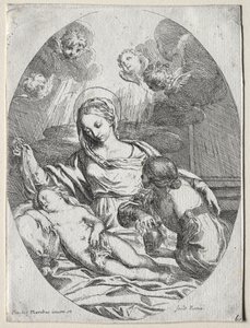 Madonna og barn med Magdalen af Carlo Maratti