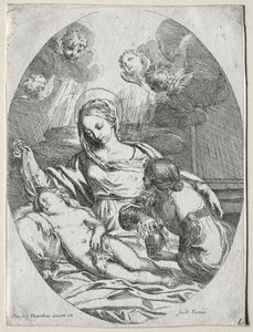 Madonna og barn med Magdalen. af Carlo Maratta or Maratti