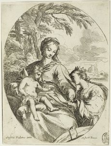 Sankt Catherines mystiske ægteskab af Carlo Maratti