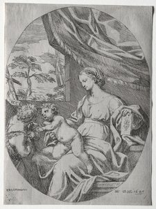 Jomfru og barn med spædbarnet St. John af Carlo Maratti