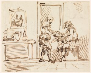 En genrescene af Carlo Marchionni