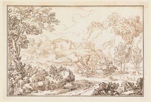 Et landskab af Carlo Marchionni