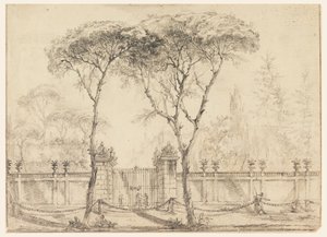 Ved porten til en villa af Carlo Marchionni