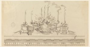 Design til udsmykning af en ceremoni af Carlo Marchionni