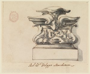 Design til et ornament af Carlo Marchionni