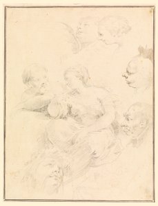 Tegning, figurative skitser, 1775 af Carlo Marchionni