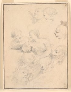 Tegning, figurative skitser, 1775 af Carlo Marchionni