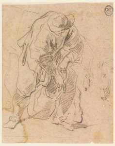 Tegning, Bonde med taske, 1728-78 af Carlo Marchionni