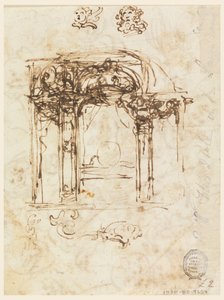 Studier af hoveder af Carlo Marchionni