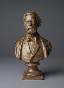 Buste af Sir John Charles Robinson (gipsbuste, bronzeret)