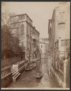 Rio delle Erbe og Van-Axel-paladset af Carlo Naya