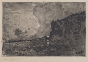 Landskab, før 1915. af Carlo Paolo Agazzi