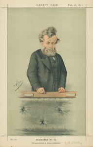 Mr. George Hammond Whalley, Den store troende på romersk katolicisme, 18. februar 1871, Vanity Fair tegneserie af Carlo Pellegrini